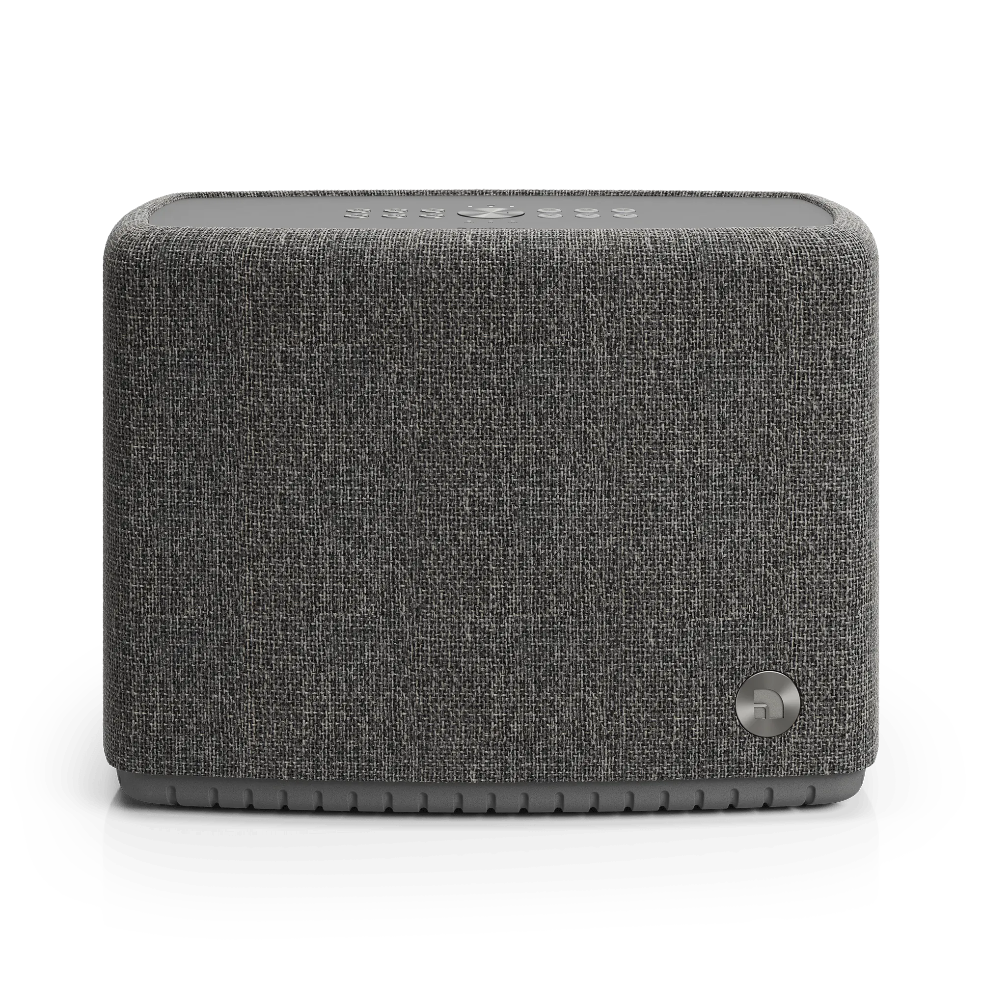 Audio Pro A15 dunkelgrau Vorderansicht mit stoffbezogener Front