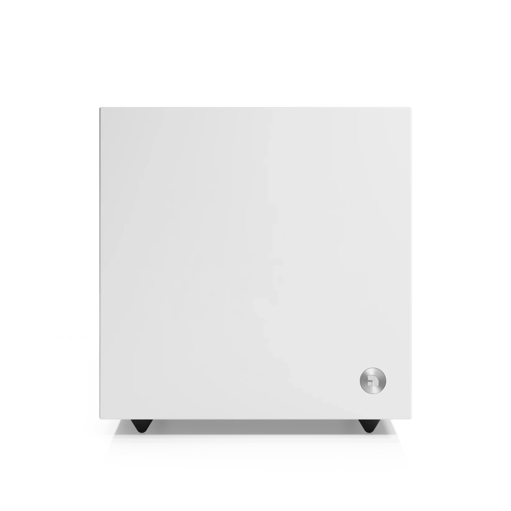 Frontansicht des weißen Audio Pro SW-5 Subwoofers