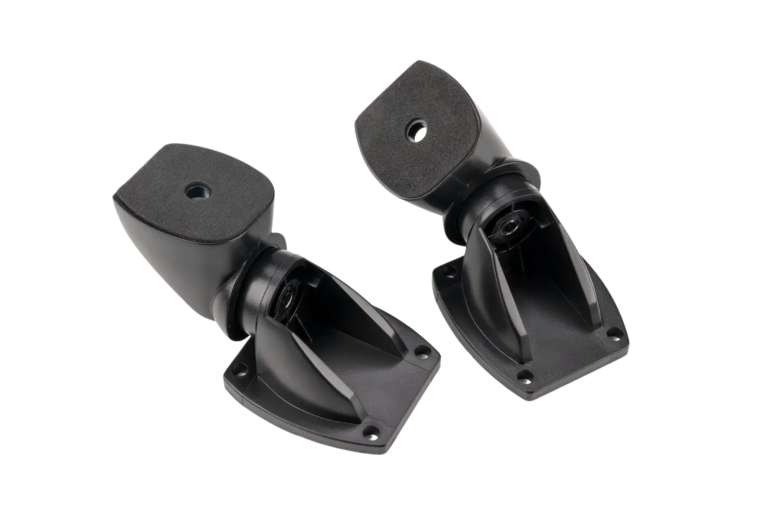 Zwei schwarze Audio Pro WB-201 Wandhalterungen für A10 und G10 Lautsprecher